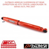 OUTBACK ARMOUR SUSPENSION KIT REAR EXPEDITION HD FITS TOYOTA LC 78S 6CYL PRE 07
